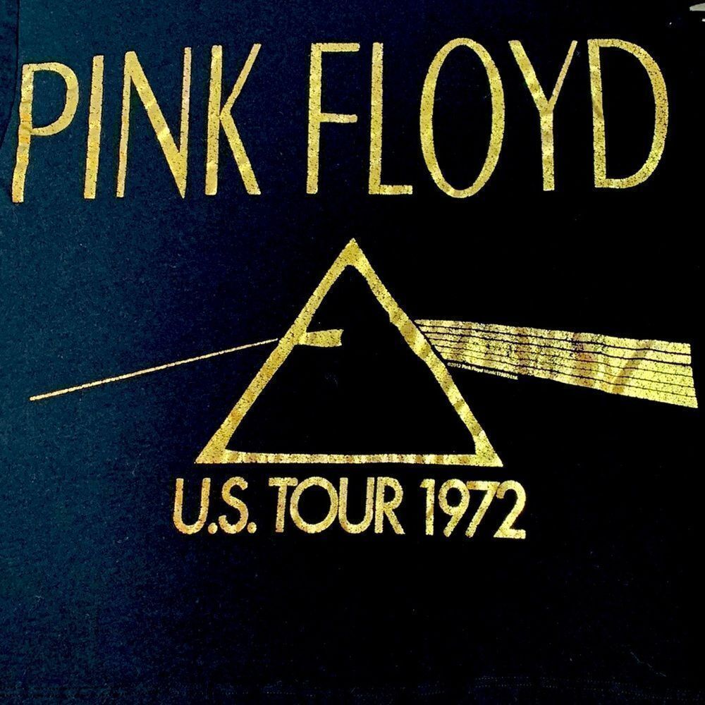 Pink Floyd “US Tour 1972” Fringe Concert T-Shirt S Black